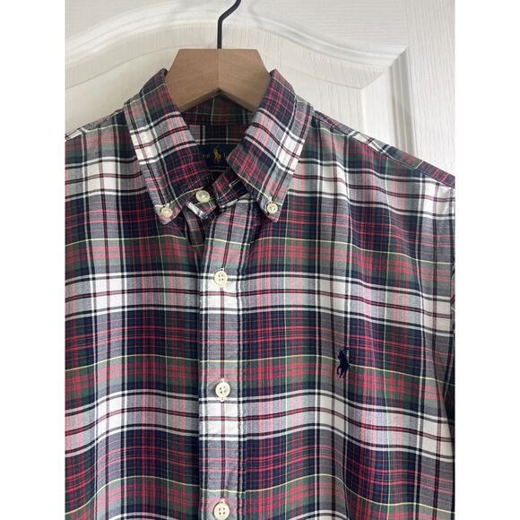 Ralph Lauren Men's Long Sleeve Button Down Shirt Blue Red Green Plaid Size S - Picture 2 of 10